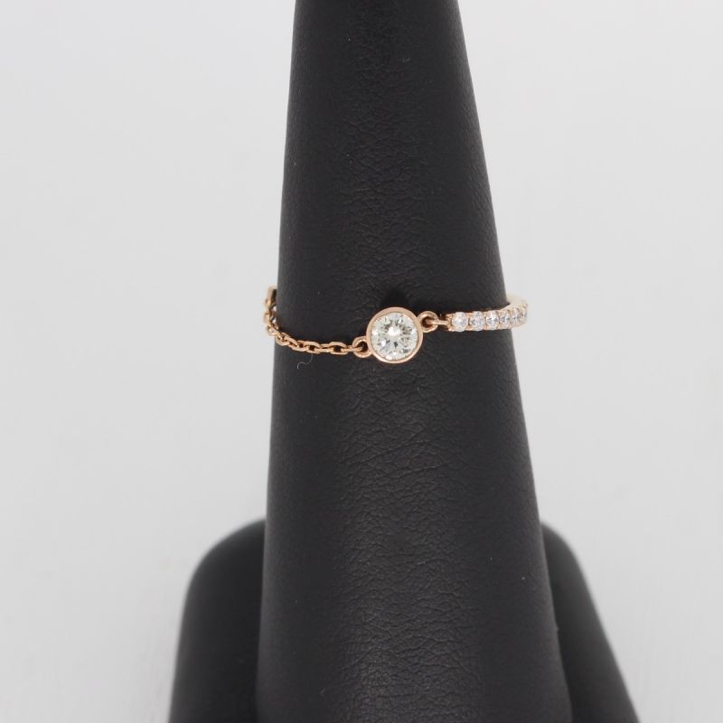 Sale! Wert 1190 € Brillant Ring (0,24 carat) in 750er 18 K Roségold - H915