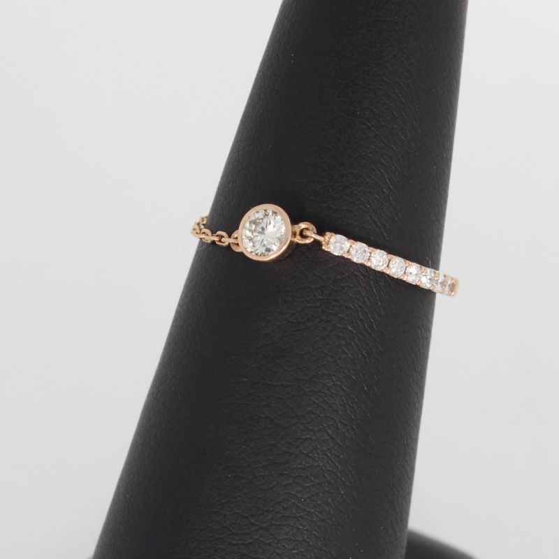 Sale! Wert 1190 € Brillant Ring (0,24 carat) in 750er 18 K Roségold - H915