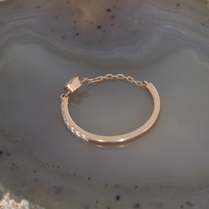 Sale! Wert 1190 € Brillant Ring (0,24 carat) in 750er 18 K Roségold - H915