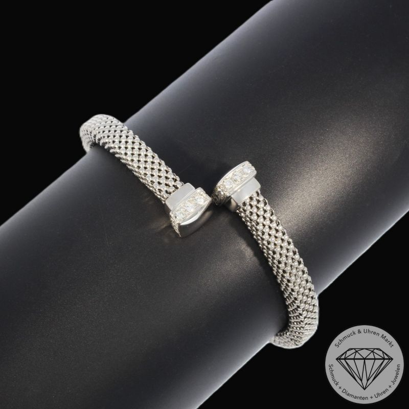 Wert 12750 € Brillant Armreif flexibel (ca. 0,75 carat) in 750er 18 K Weißgold - 75530