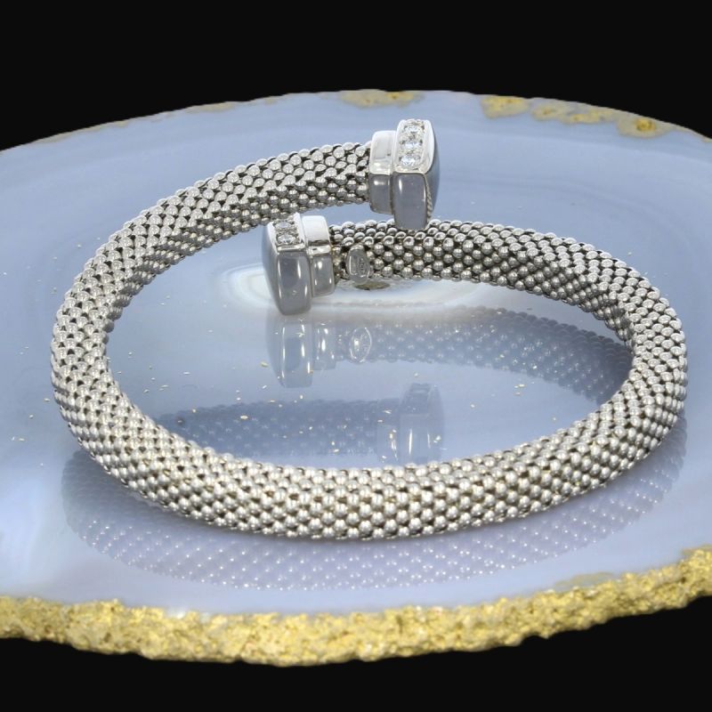 Wert 12750 € Brillant Armreif flexibel (ca. 0,75 carat) in 750er 18 K Weißgold - 75530