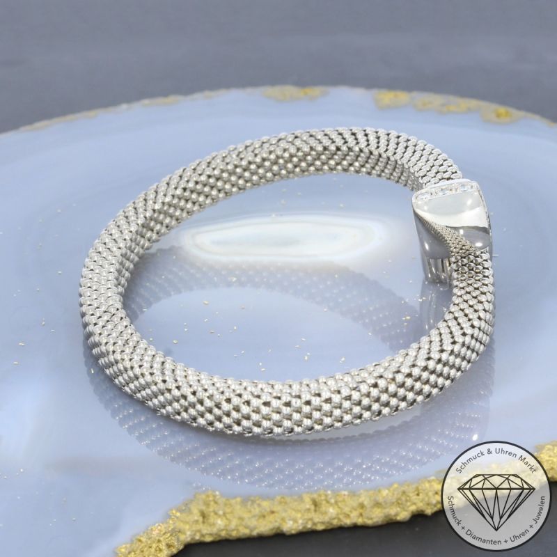 Wert 12750 € Brillant Armreif flexibel (ca. 0,75 carat) in 750er 18 K Weißgold - 75530