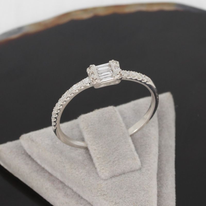 Sale! Wert 1290 € Brillant Diamant Ring in 750er 18 K Weißgold - H1080