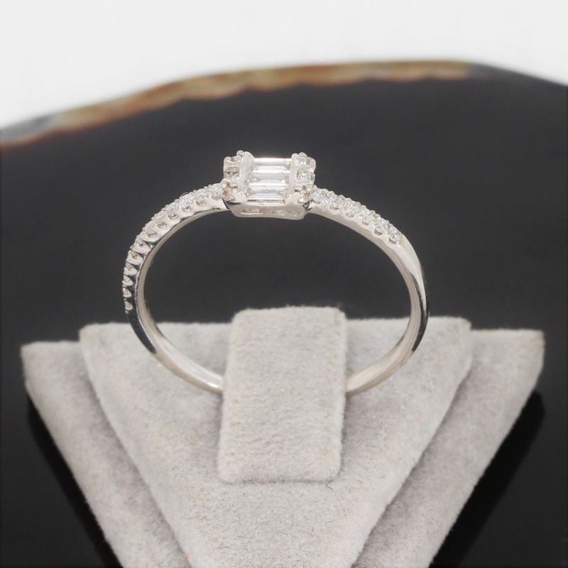 Sale! Wert 1290 € Brillant Diamant Ring in 750er 18 K Weißgold - H1080