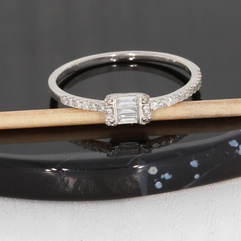 Sale! Wert 1290 € Brillant Diamant Ring in 750er 18 K Weißgold - H1080