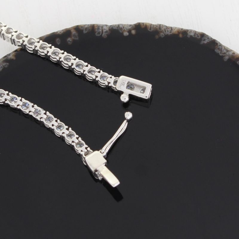 Wert 15490 € Brillant Tennis Armband (4,00 carat) in 750er 18 K Weißgold - H782