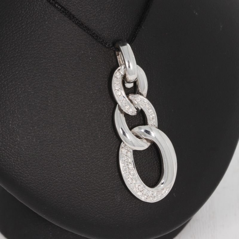 Wert 2890 € Brillant Anhänger (ca. 0,36 carat) in 750er 18 K Weißgold - 75953