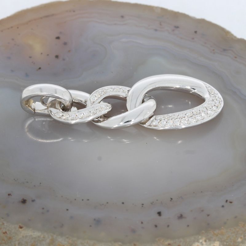 Wert 2890 € Brillant Anhänger (ca. 0,36 carat) in 750er 18 K Weißgold - 75953