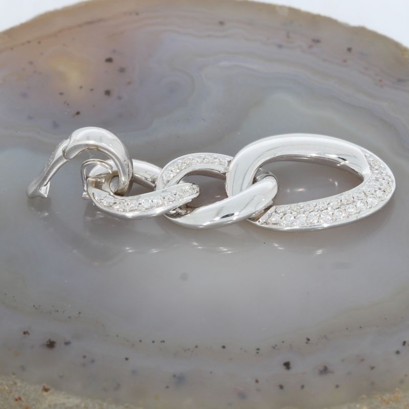 Wert 2890 € Brillant Anhänger (ca. 0,36 carat) in 750er 18 K Weißgold - 75953