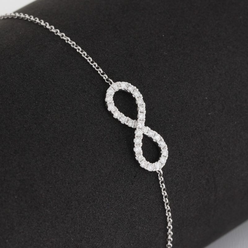 Wert 1790 € Brillant Armband (0,30 carat) in 750er 18 K Weißgold - H1025