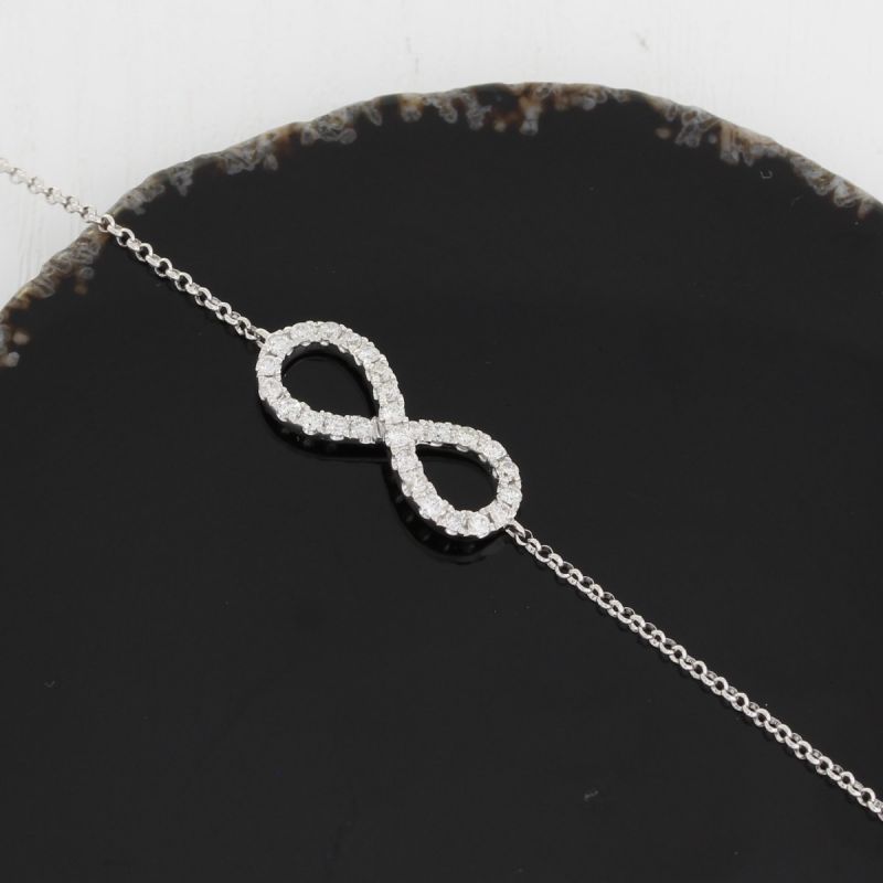 Wert 1790 € Brillant Armband (0,30 carat) in 750er 18 K Weißgold - H1025