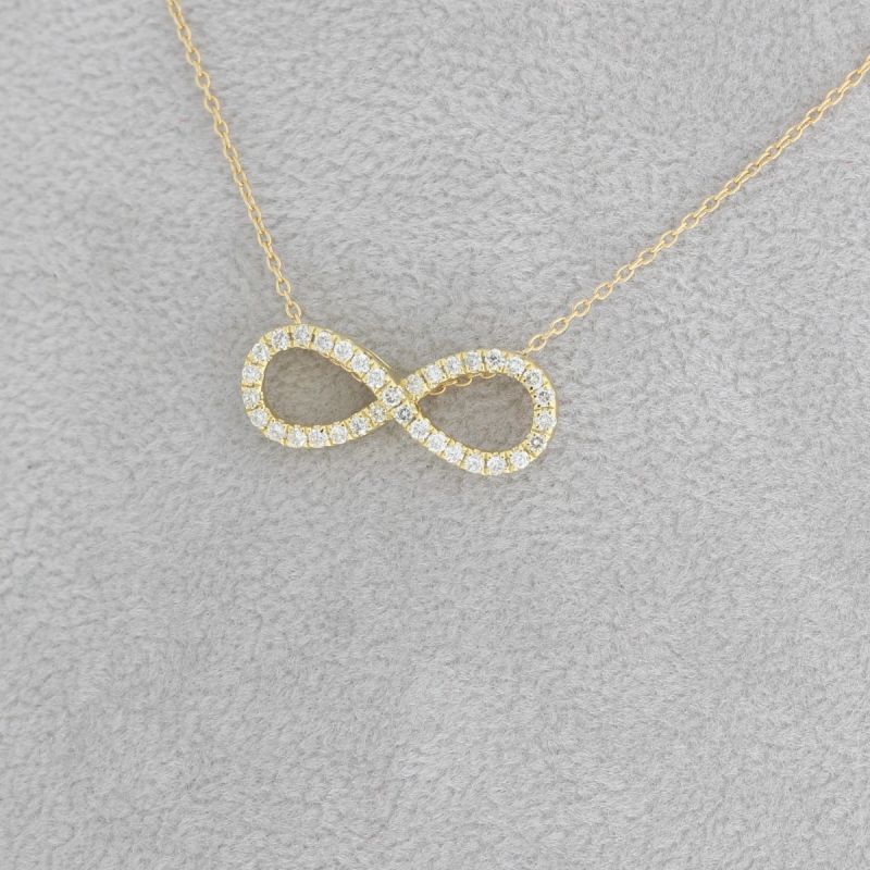 Wert 1250 € Brillant Anhänger (0,15 carat) mit Kette in 750er 18 K Gelbgold L.42,0 + 45,0 cm - H1016