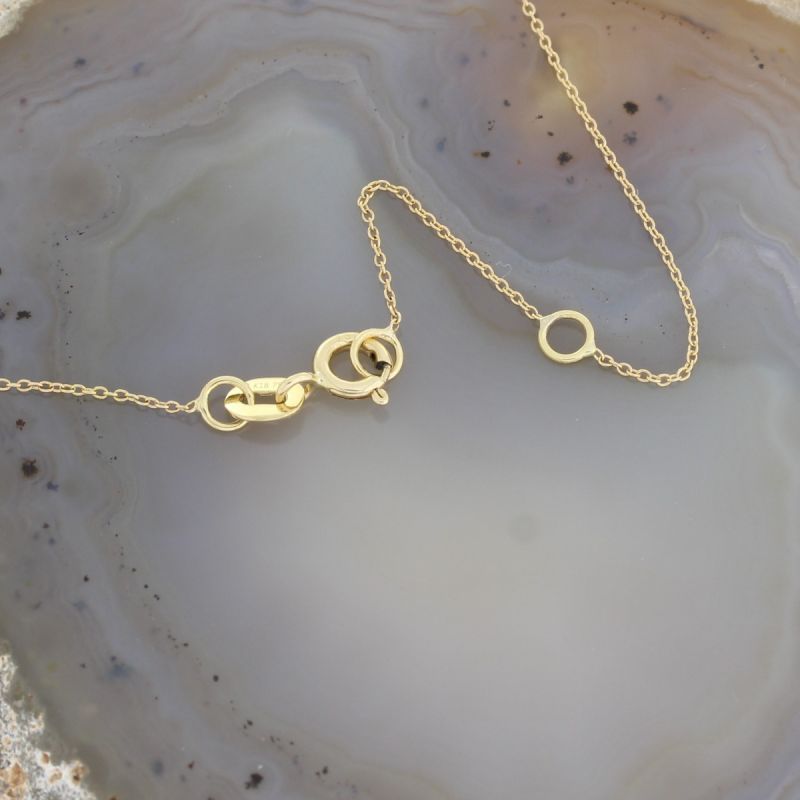 Wert 1250 € Brillant Anhänger (0,15 carat) mit Kette in 750er 18 K Gelbgold L.42,0 + 45,0 cm - H1016