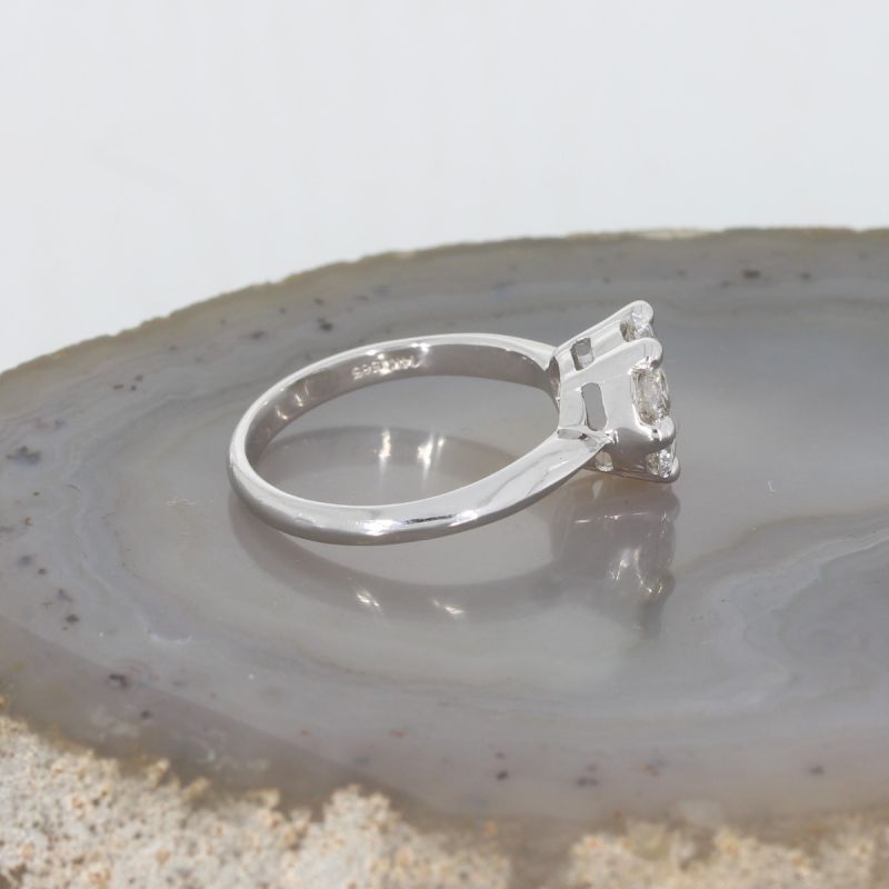 Sale! Wert 4550 € Brillant Ring (1,12 carat) in 585er 14 K Weißgold - 76478