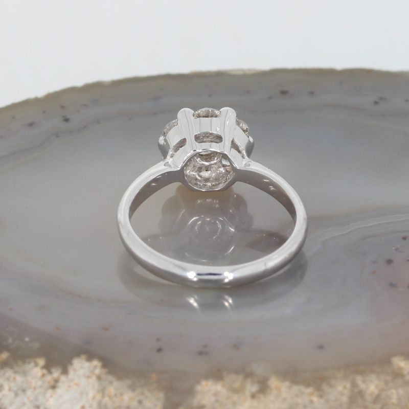 Sale! Wert 4550 € Brillant Ring (1,12 carat) in 585er 14 K Weißgold - 76478