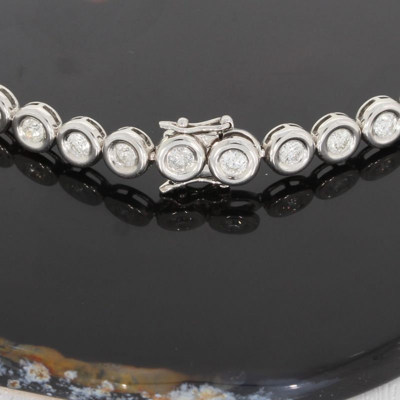 Wert 9240 € Brillant Armband (2,60 carat) in 750er 18 K Weißgold - H1060