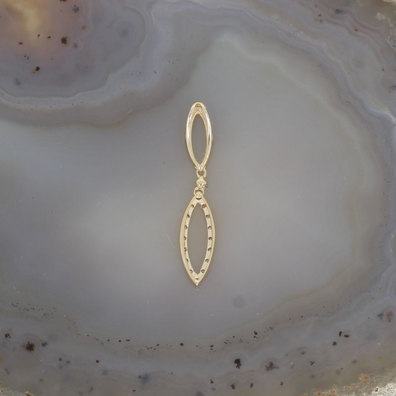 Wert 390 € Brillant Anhänger (0,06 carat) in 585er 14 K Gelbgold - H1057