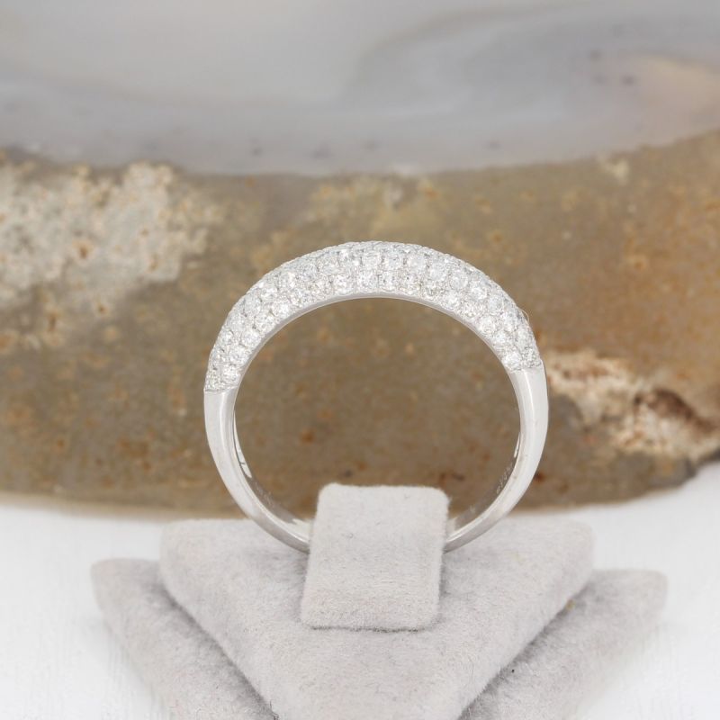 Sale! Wert 2890 € Brillant Ring (0,85 carat) in 750er 18 K Weißgold Gr.56 - H1117