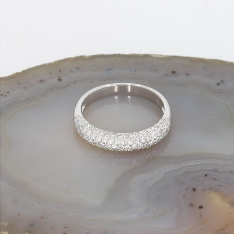 Sale! Wert 2890 € Brillant Ring (0,85 carat) in 750er 18 K Weißgold Gr.56 - H1117