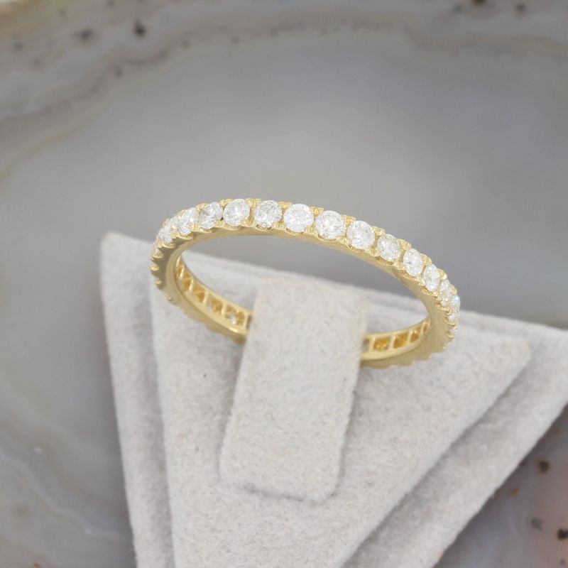 Wert 2990 € Brillant Memory Ring (1,05 carat) in 750er 18 K Gelbgold - H539