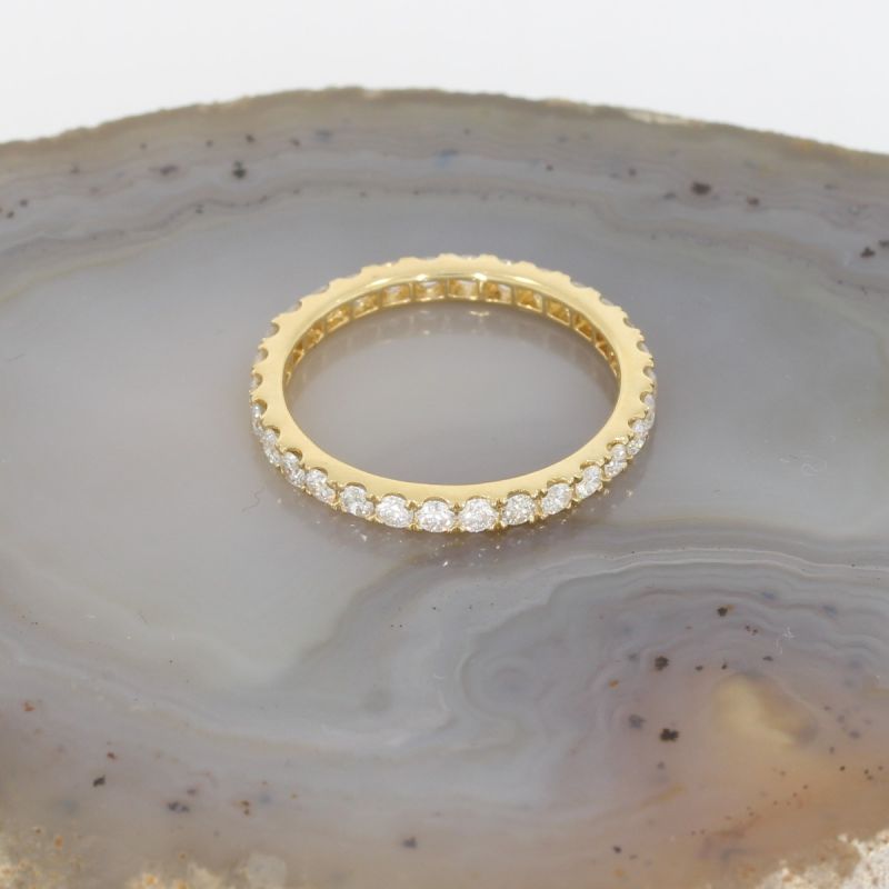 Wert 2990 € Brillant Memory Ring (1,05 carat) in 750er 18 K Gelbgold Größe 54 - H290