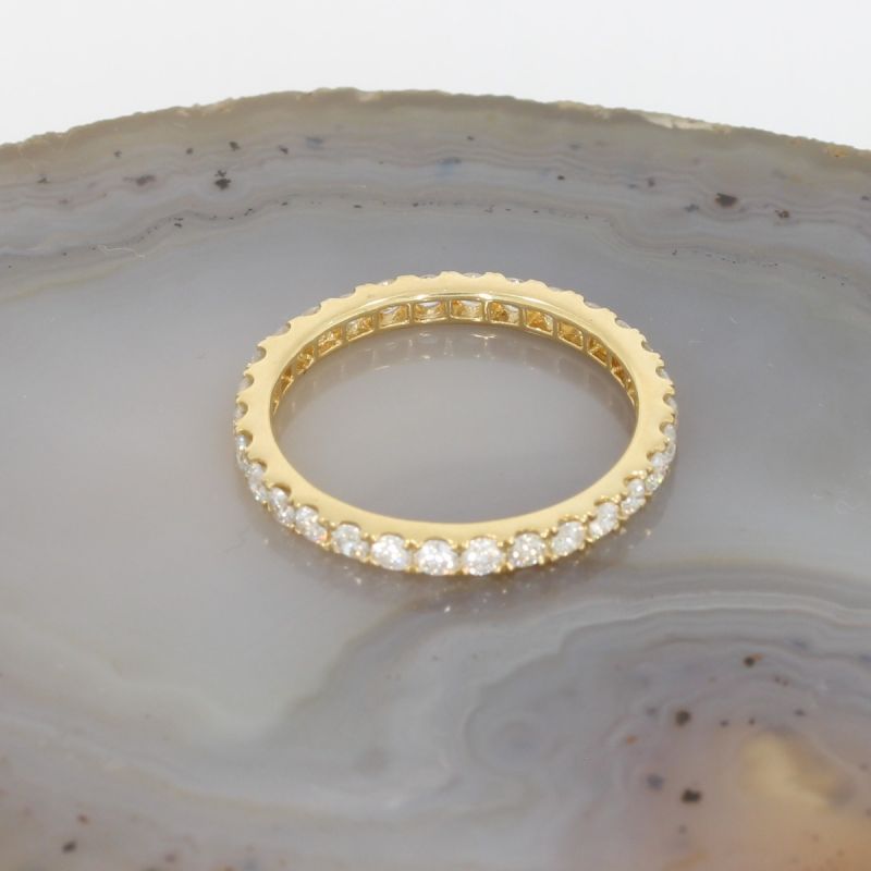 Wert 2990 € Brillant Memory Ring (1,05 carat) in 750er 18 K Gelbgold - H539