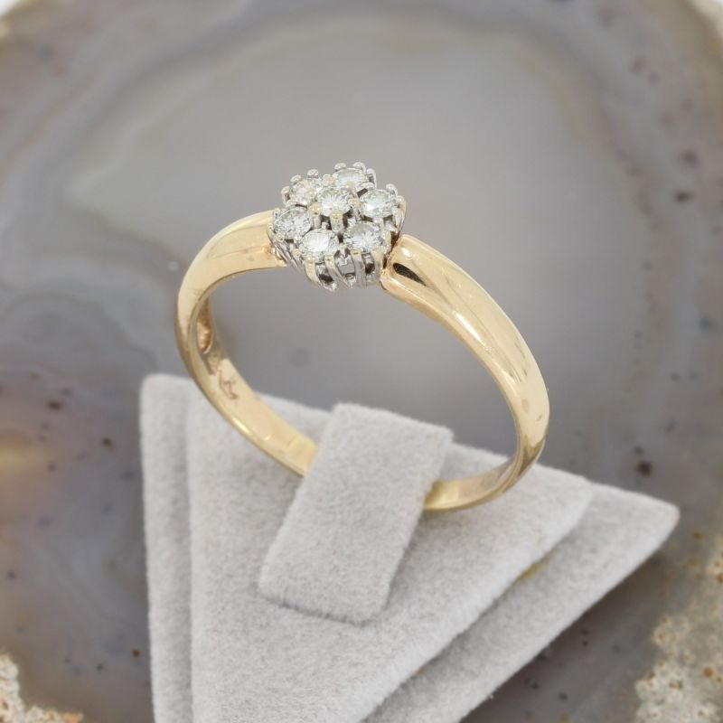 Wert 1950 € Brillant Ring (ca. 0,42 carat) in 585er/14K Gelbgold - K78315