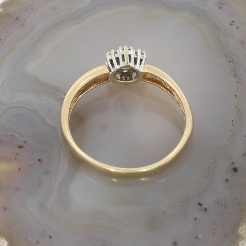 Wert 1950 € Brillant Ring (ca. 0,42 carat) in 585er/14K Gelbgold - K78315