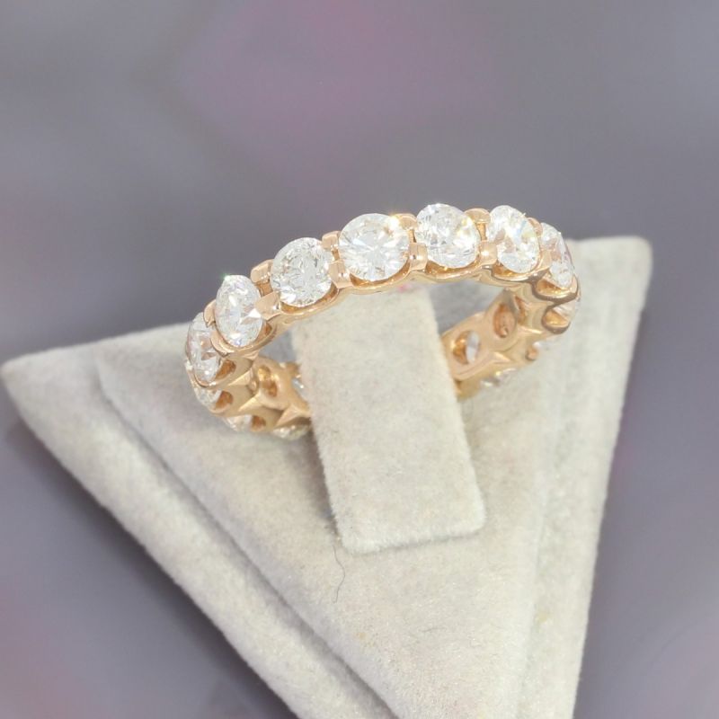 Sale! Wert 14590 € Memory Brillant Ring (3,59 carat) in 585er 14 K Rosegold - 78478