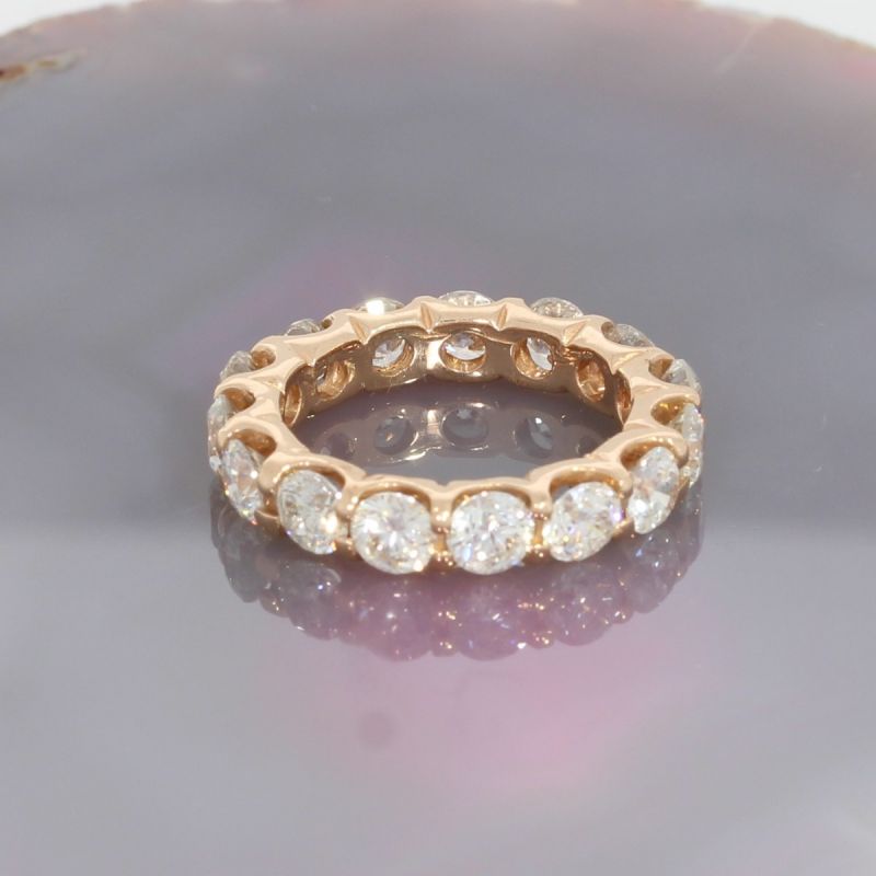 Sale! Wert 14590 € Memory Brillant Ring (3,59 carat) in 585er 14 K Rosegold - 78478