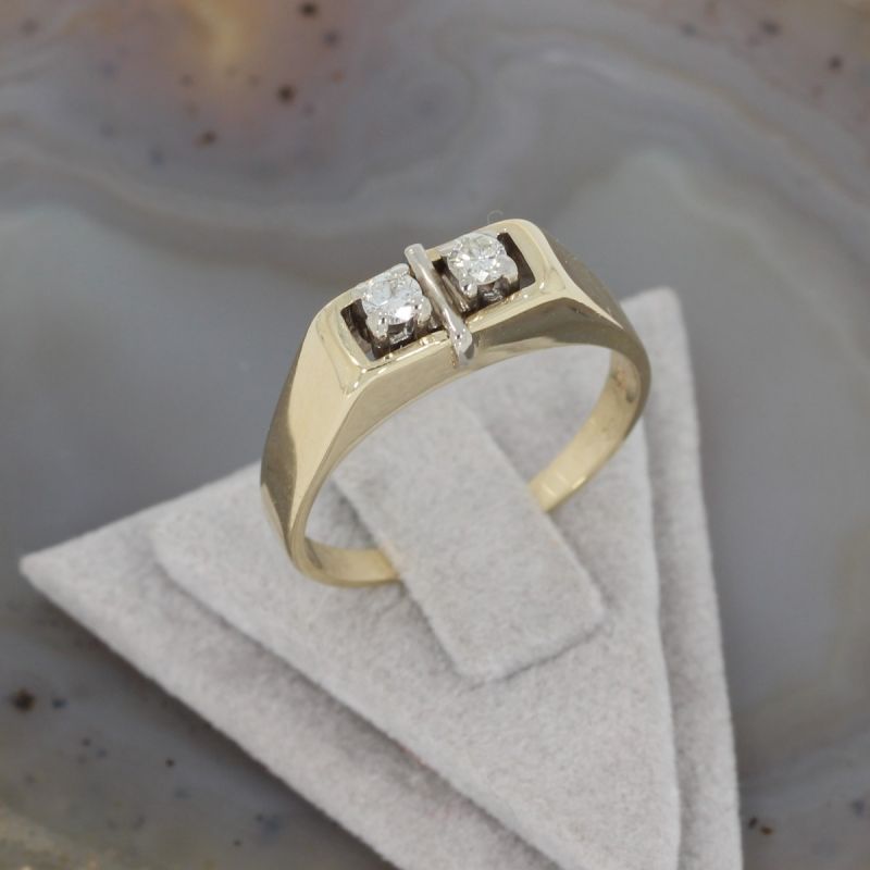 Wert 950 € Brillant Ring (ca. 0,20 carat) in 585er 14 K Gelbgold - K78751
