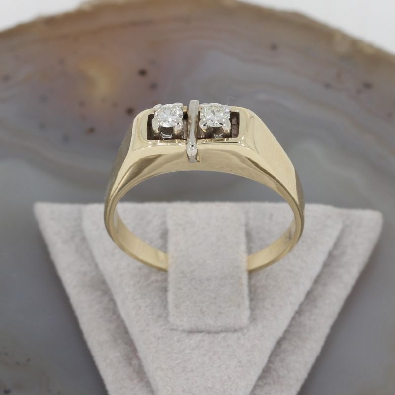 Wert 950 € Brillant Ring (ca. 0,20 carat) in 585er 14 K Gelbgold - K78751