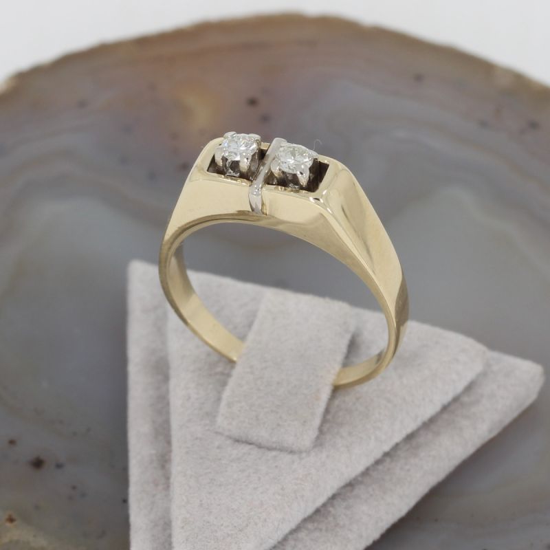 Wert 950 € Brillant Ring (ca. 0,20 carat) in 585er 14 K Gelbgold - K78751