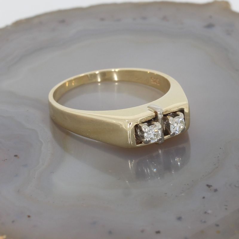 Wert 950 € Brillant Ring (ca. 0,20 carat) in 585er 14 K Gelbgold - K78751