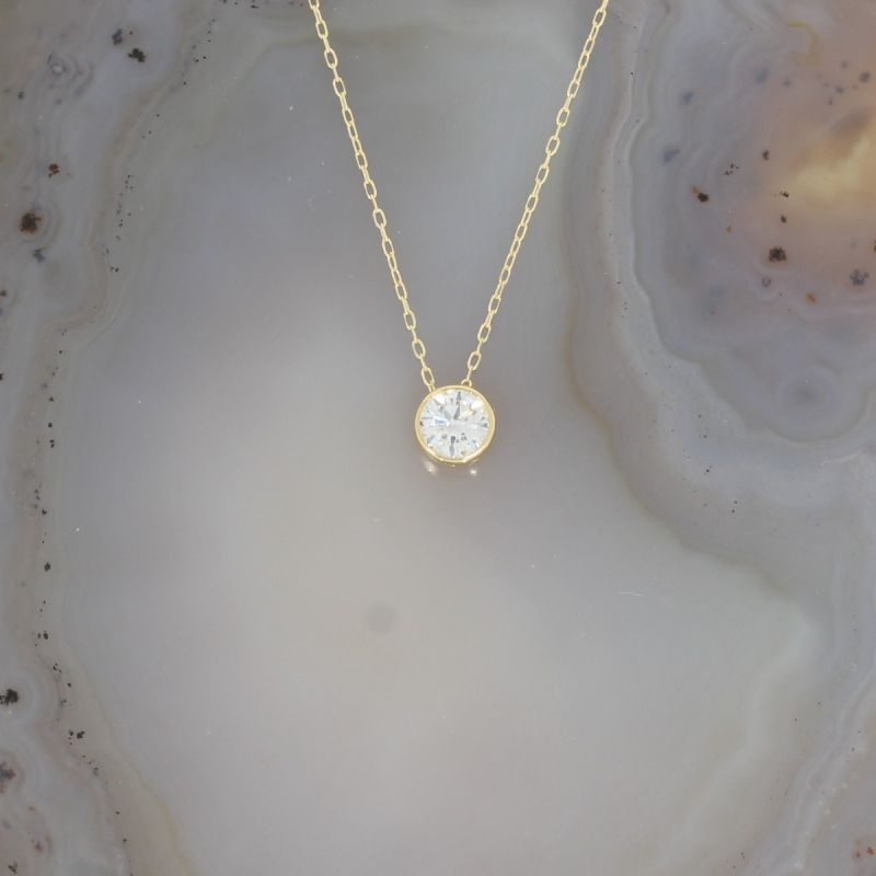 Wert 1700 € Solitär Brillant Anhänger mit Kette (0,21 carat) in 750er 18 K Gelbgold - H582
