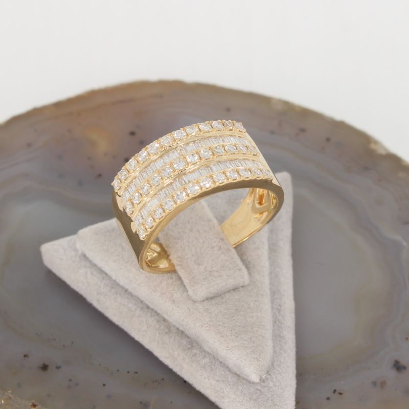 Wert 4390 € Brillant Diamant Ring in 585er 14 K Gelbgold - 79049