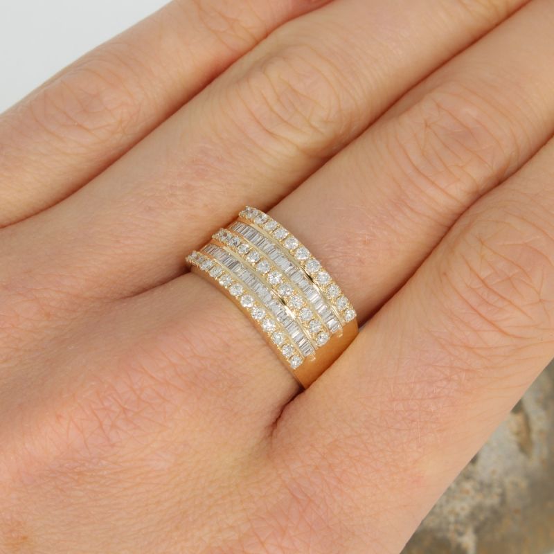 Wert 4390 € Brillant Diamant Ring in 585er 14 K Gelbgold - 79049