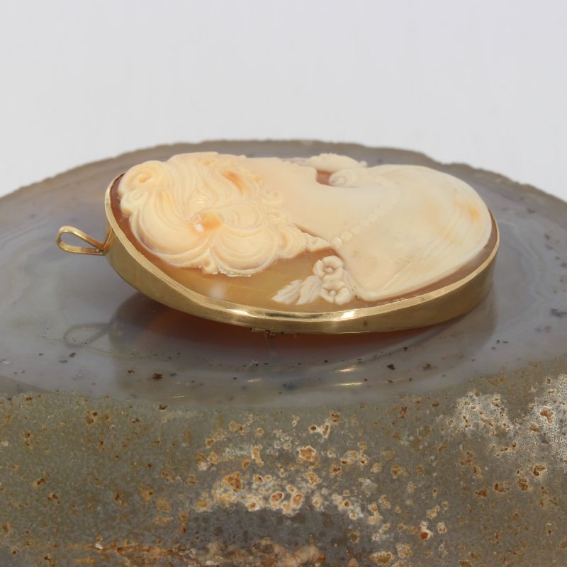 Wert 990 € Gemmen Anhänger & Brosche in 585er 14 K Gelbgold - K79487