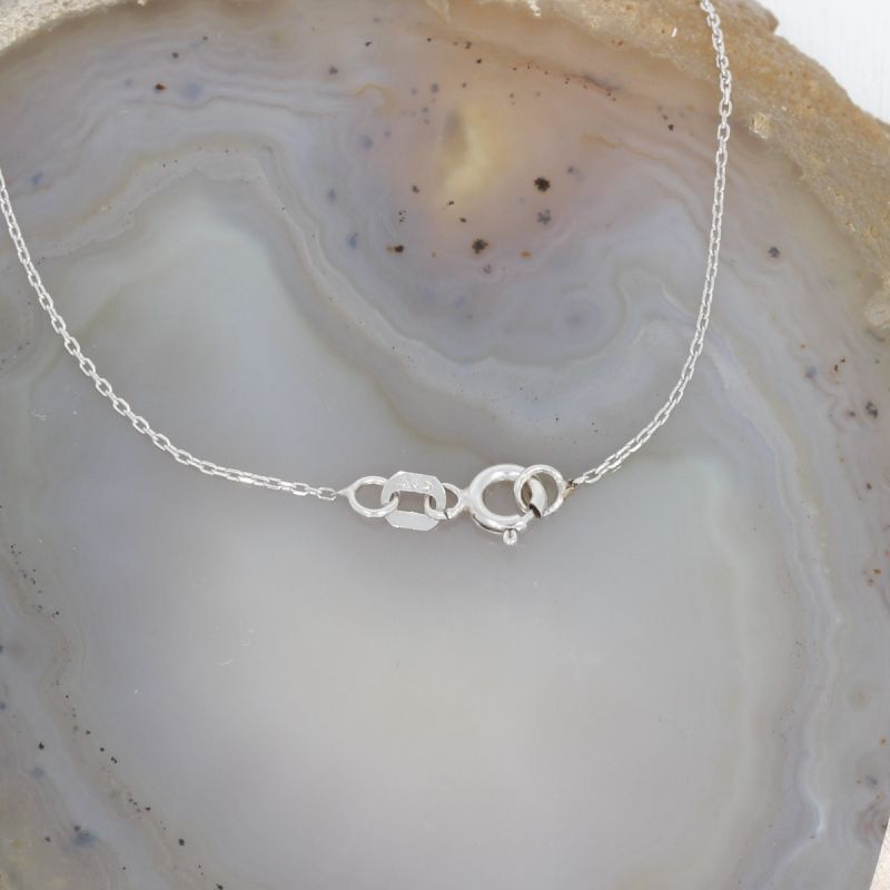 Wert 1990 € Brillant Saphir Anhänger mit Kette in 585er 14 K Weißgold - H1228