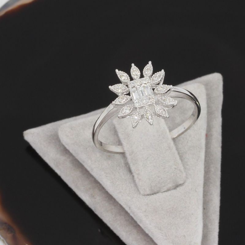 Wert 1690 € Brillant Diamant Ring in 585er 14 K Weißgold - H1226