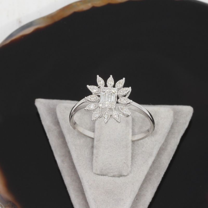 Wert 1690 € Brillant Diamant Ring in 585er 14 K Weißgold - H1226