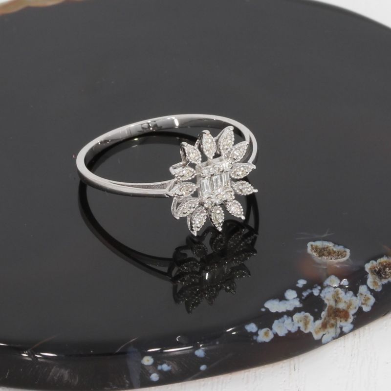 Wert 1690 € Brillant Diamant Ring in 585er 14 K Weißgold - H1226