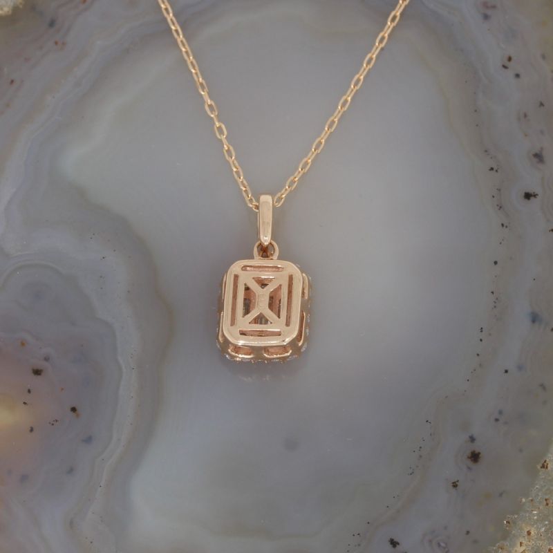 Wert 3420 € Brillant Diamant Anhänger & Kette in 750er 18 K Roségold - H1255