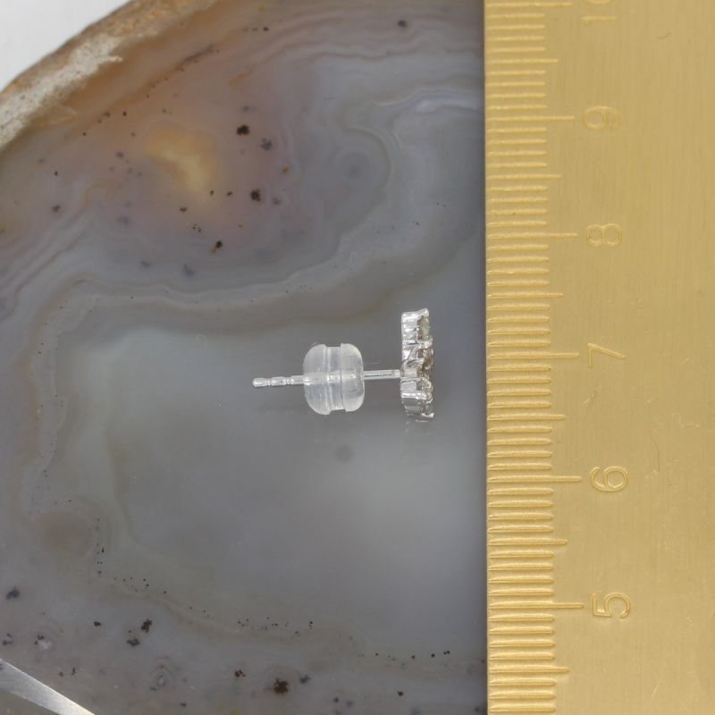 Sale! Wert 890 € Brillant Schmetterling Ohrringe in 750er 18 K Weißgold - H38