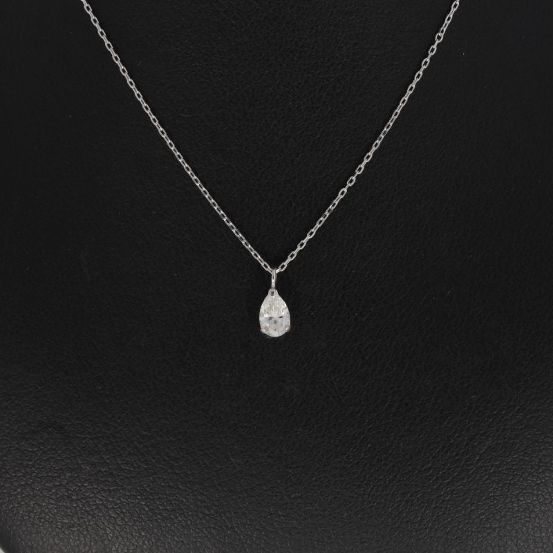 Sale! Wert 1900 € Diamant Anhänger mit Kette in 750er 18 K Weißgold - H1266