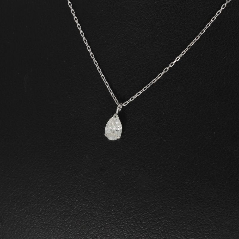 Sale! Wert 1900 € Diamant Anhänger mit Kette in 750er 18 K Weißgold - H1266