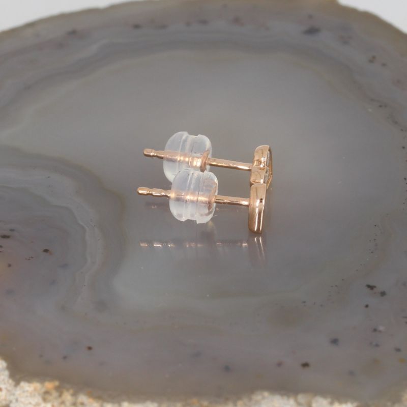 Sale! Wert 690 € Brillant Ohrringe Herz (0,18 carat) in 750er 18 K Rosegold - H41