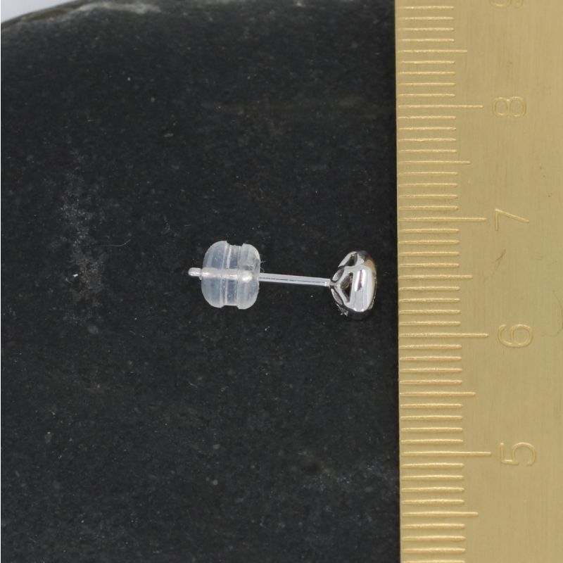 Sale! Wert 690 € Solitär Brillant Ohrringe (0,10 carat) in 750er 18 K Weißgold - H43