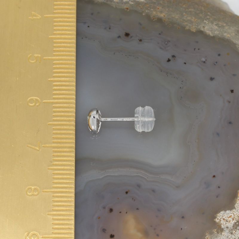 Wert 690 € Solitär Brillant Ohrringe Ohrstecker Herz (0,10 carat) in 750er 18 K Weißgold - H45