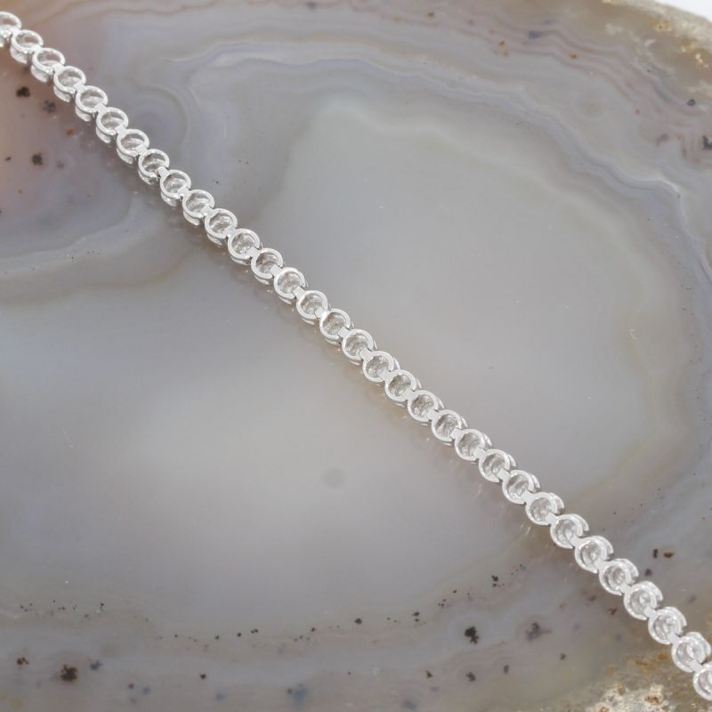 Wert 4990 € Brillant Herz Armband (1,00 carat) in 750er 18 K Weißgold L.17,5 cm - H192